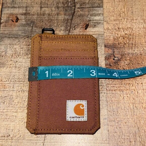 carhartt NYLON DUCK FRONT POCKET WALLET
Color is carhartt brown - Picture 4 of 8